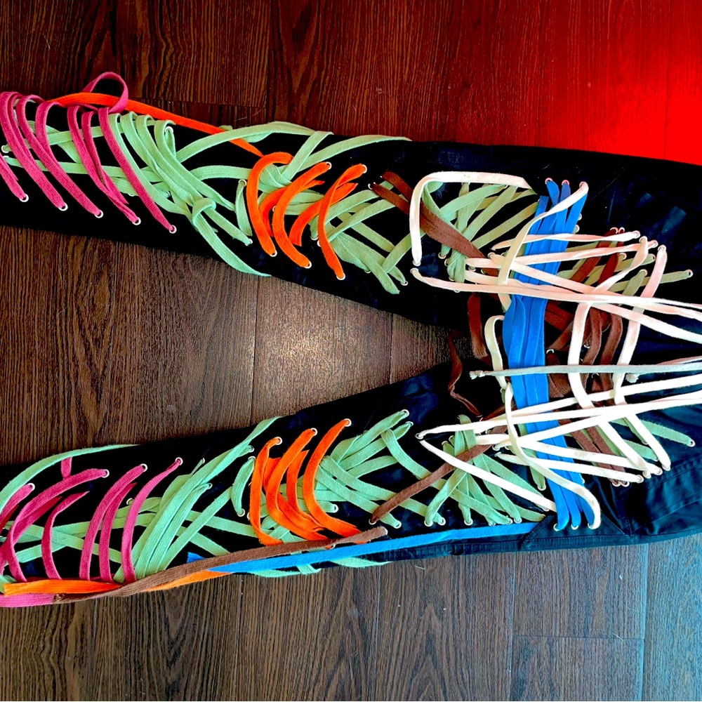 Rick Owens megalace pants multicolored